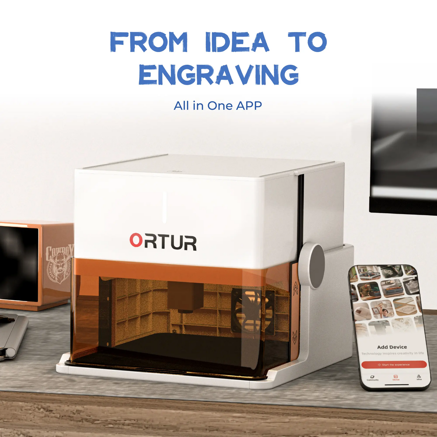 Ortur R1 Gravador a Laser 5W & 1.3W Infravermelho