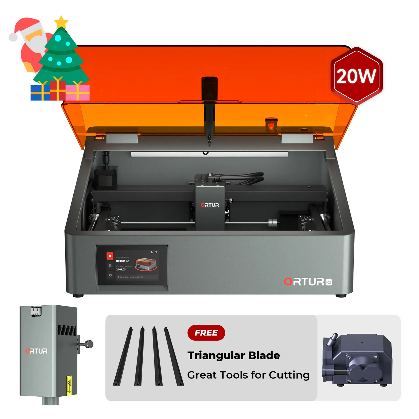 Ortur R2 smart laser engraver cutter 20w 1.3w ir