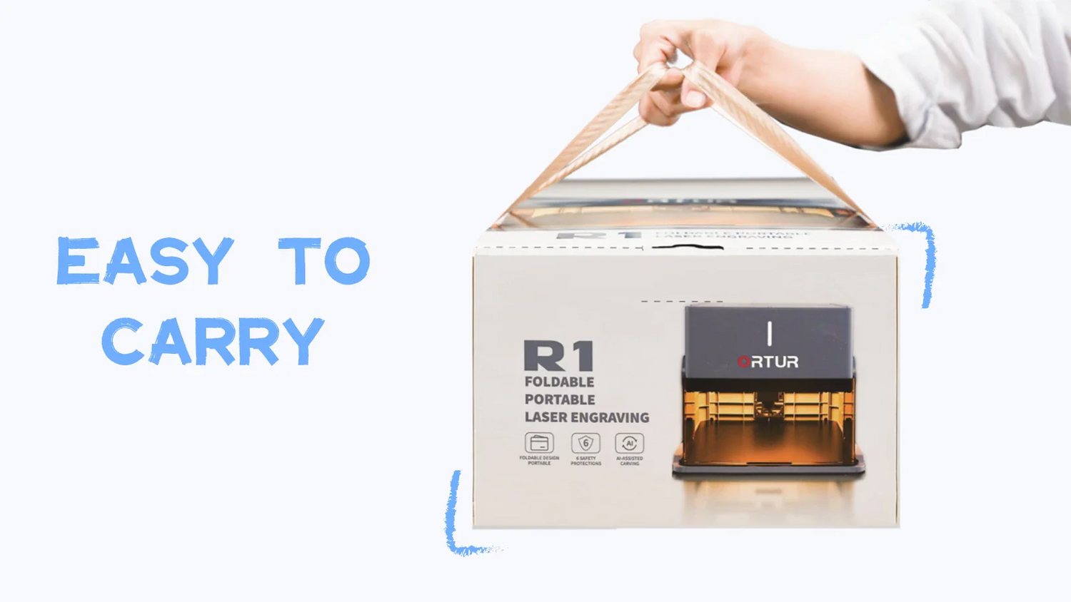 Ortur R1 easy to carry